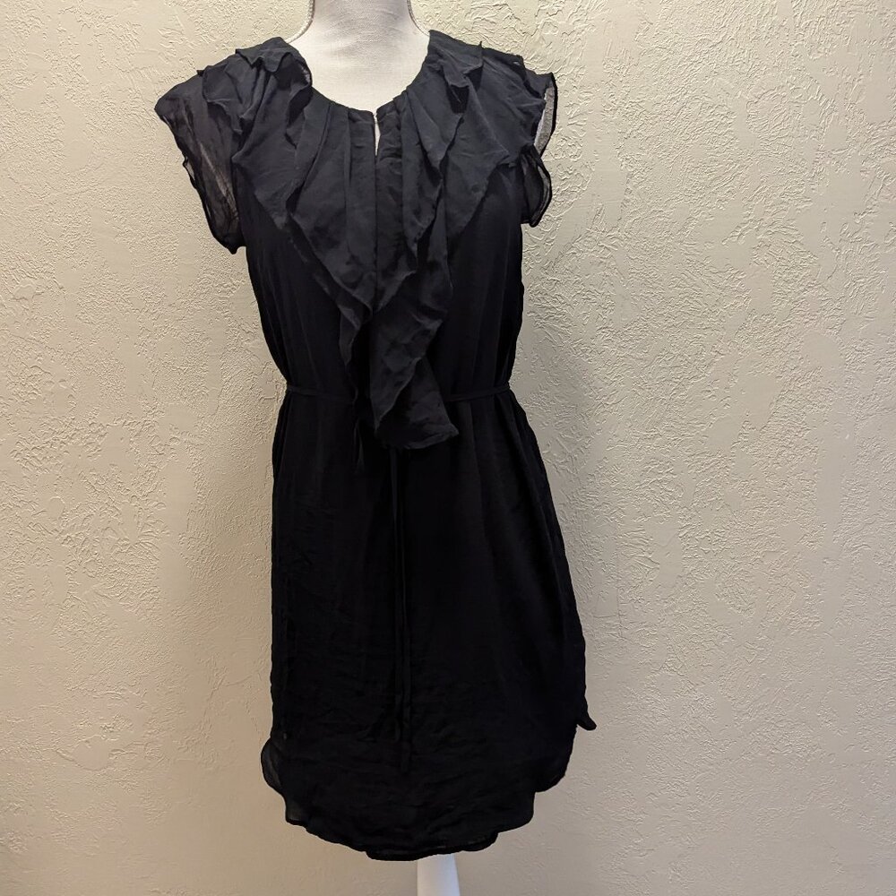 Black midi dress